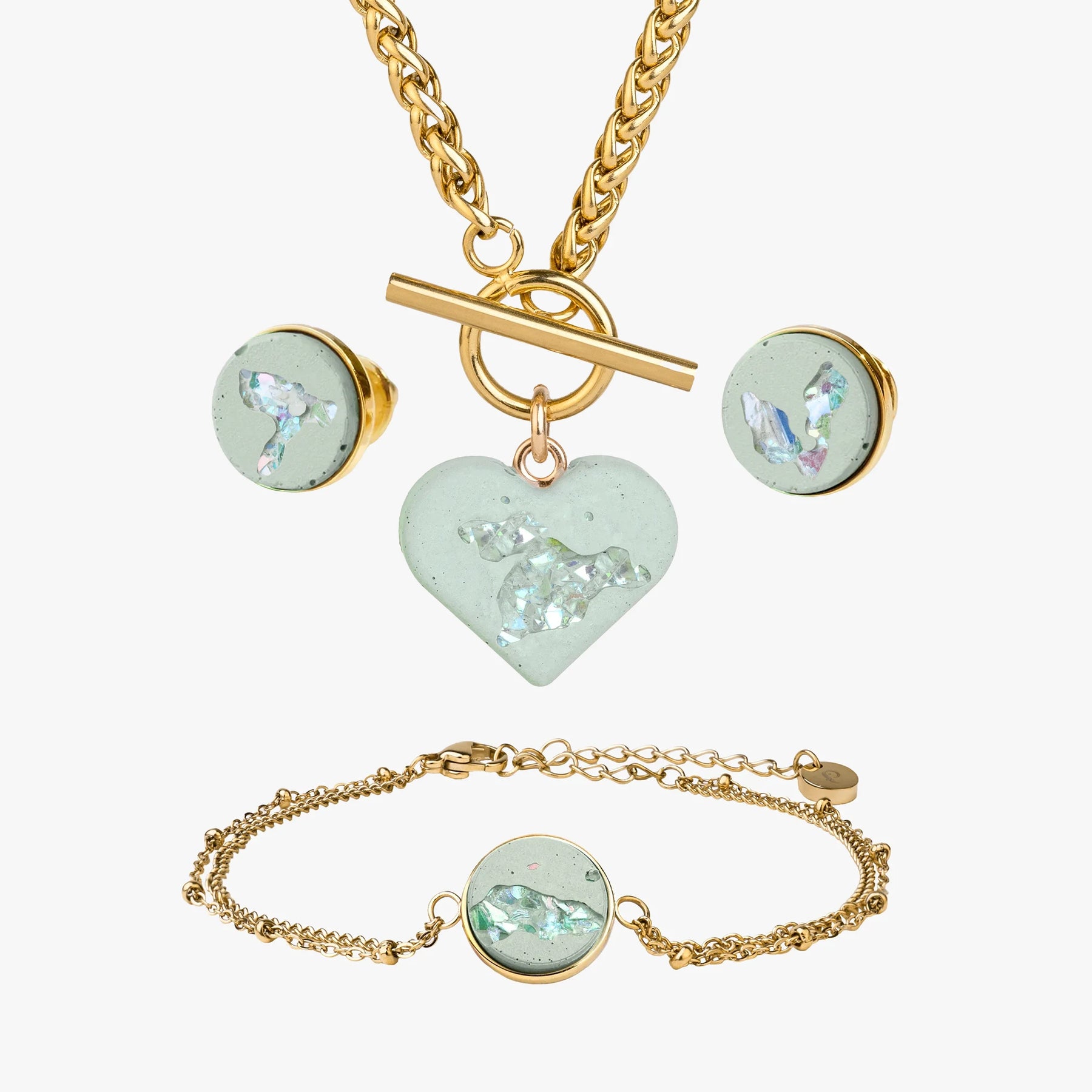 HEART ME | Pistacchio Crystal Gold